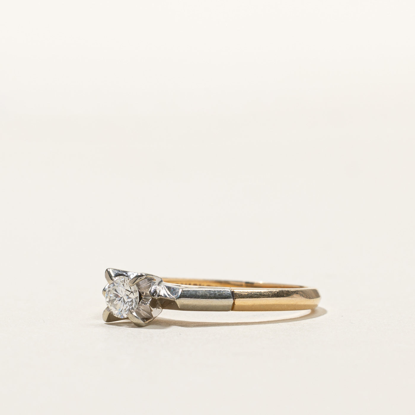 0.20ct High Set Diamond Ring - Size 6 | Elegant Solitaire Engagement Ring for Women | Perfect for Proposals, Anniversaries & Special Occasions