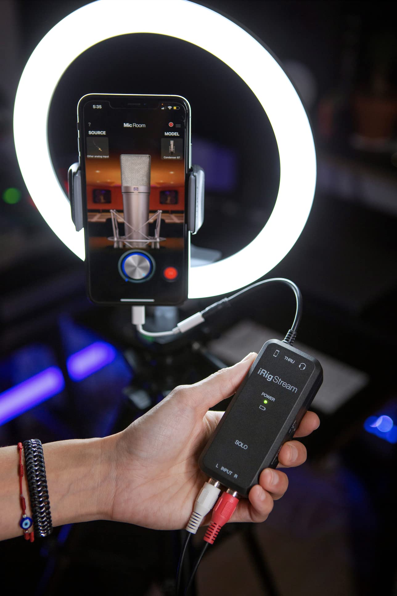 IK Multimedia iRig Stream SOLO Portable Audio Interface for iOS & Android - iPhone, iPad, Mac, PC - 1/8