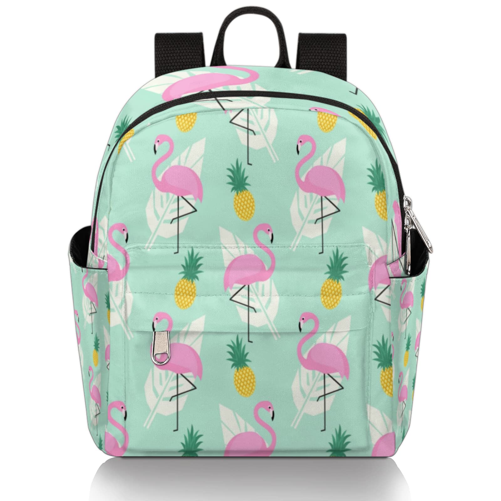 Mini Backpack for Women - Cute Flamingo Pineapple Tropical Small Travel Backpack, Lightweight Casual Shoulder Bag for Girls & Teens, School Bookbag or Daypack - Perfect for School, Travel & Daily Use