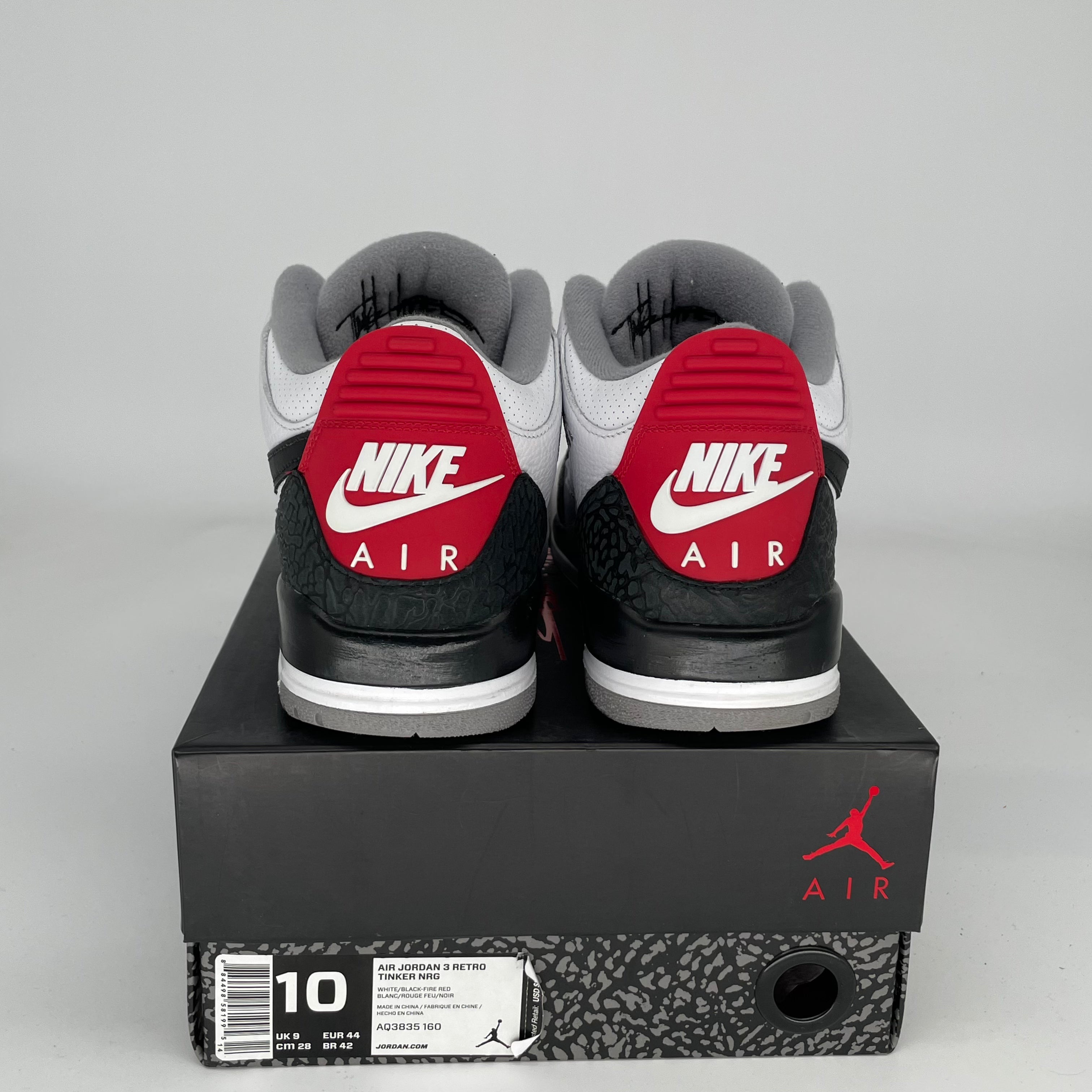 Original Air Jordan 3 Tinker Hatfield Men's Basketball Shoes Size 10 - AQ3835-160 | Retro Sneakers for Streetwear & Casual Outfits