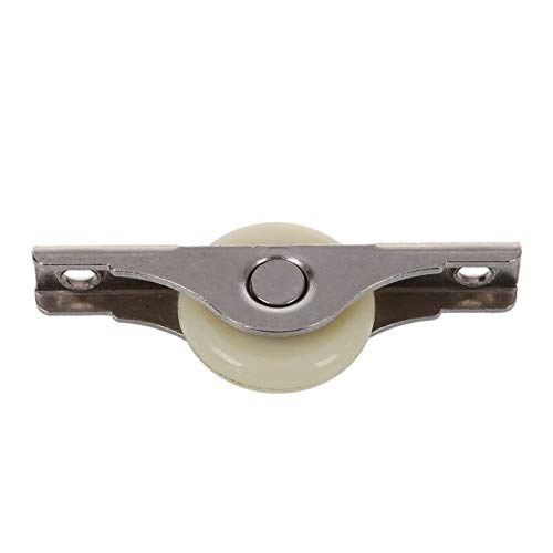 6Pcs White Nylon Sliding Window Roller Pulley Wheels - 62mm Length for Smooth Door & Window Operation - Perfect for Home, Office & DIY Projects