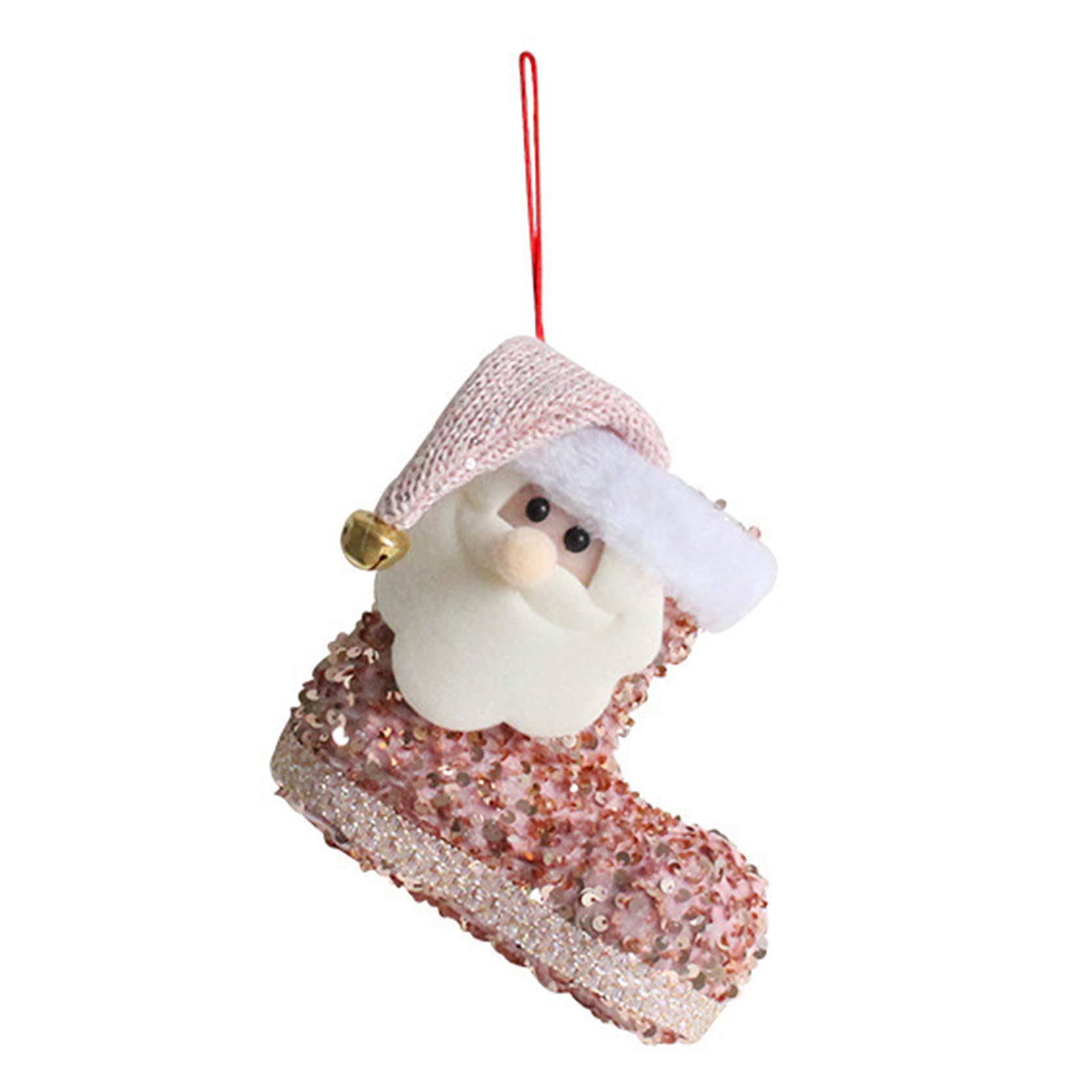 WEISUO Santa Claus Sequined Boots - Cute Christmas Tree Socks & Gift Bags Set for Holiday Party Decorations | Perfect for Xmas Stocking Stuffers, Home Decor & Festive Celebrations
