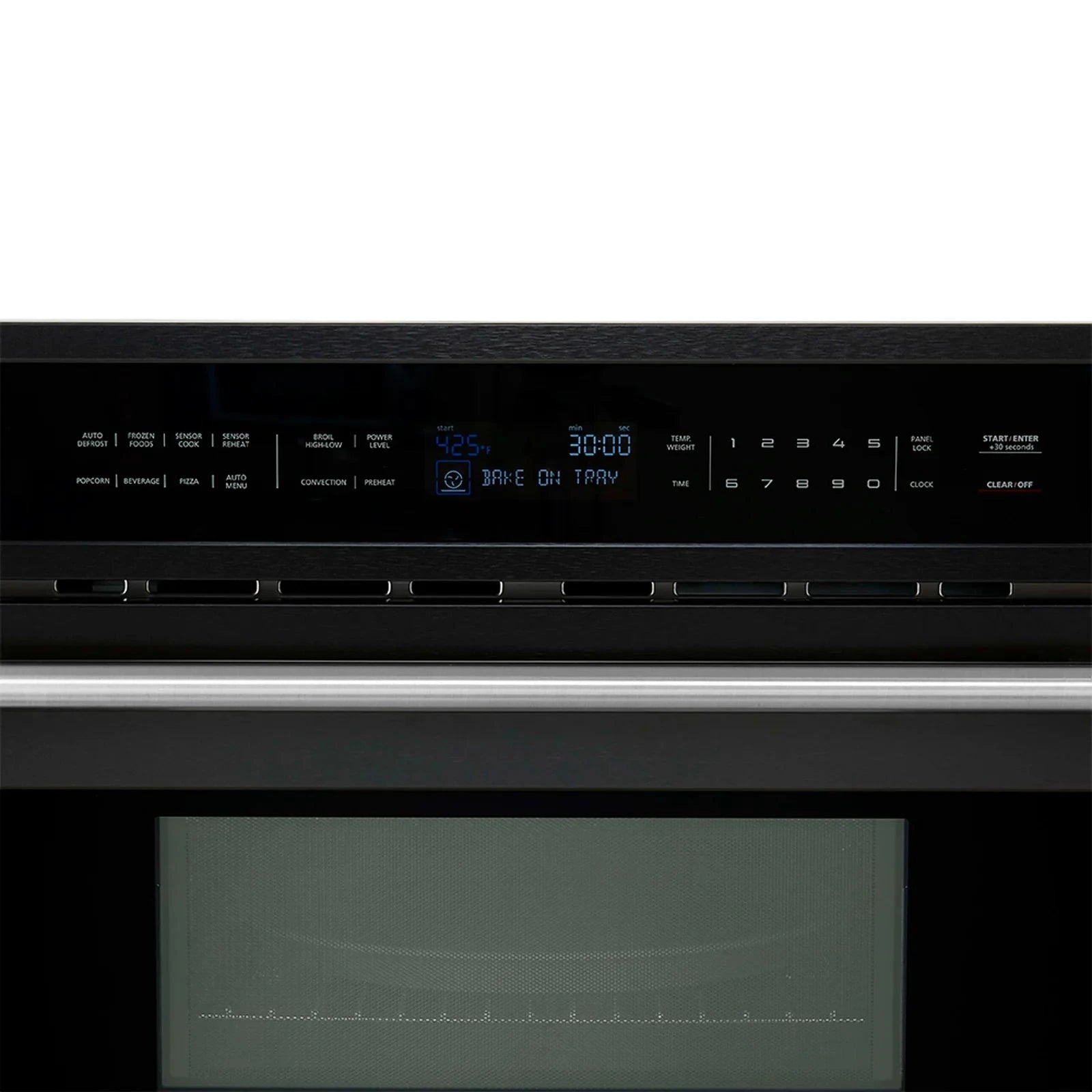 Forno Oliena Espresso 30-Inch Black Microwave Oven with Stainless Steel Handle - Compact Countertop Microwave for Kitchen, Dorm, Office | Model FMWDR3093 30BLK