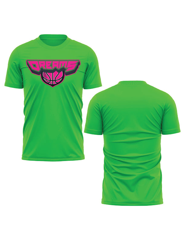 Hoops Dreams Men's Crewneck Polyester Parent Shirt - Comfortable & Stylish Basketball-Themed Tee for Casual Wear, Sports Events & Father's Day Gifts