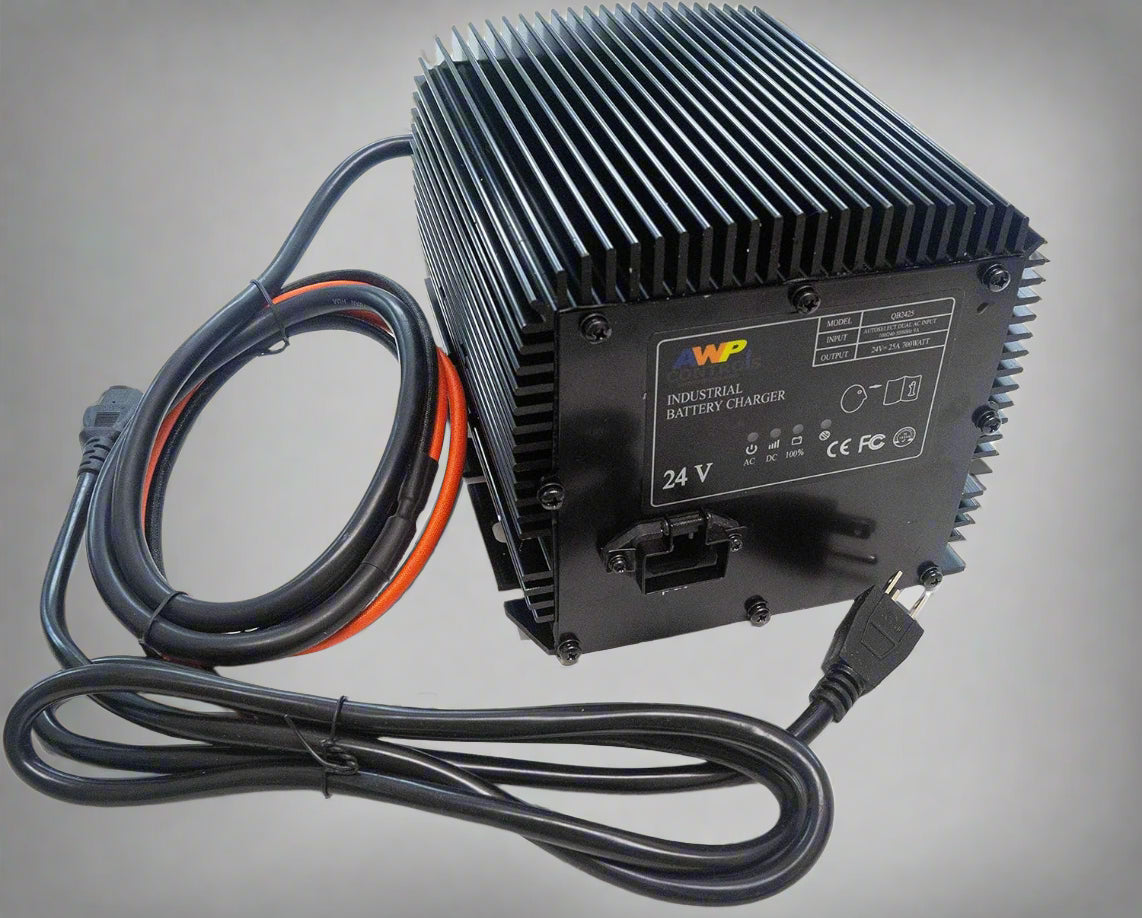 24V 25AMP Scissor Lift Battery Charger - Compatible with Genie, SkyJack, JLG (HB600) | Fast Charging for Aerial Work Platforms & Construction Equipment