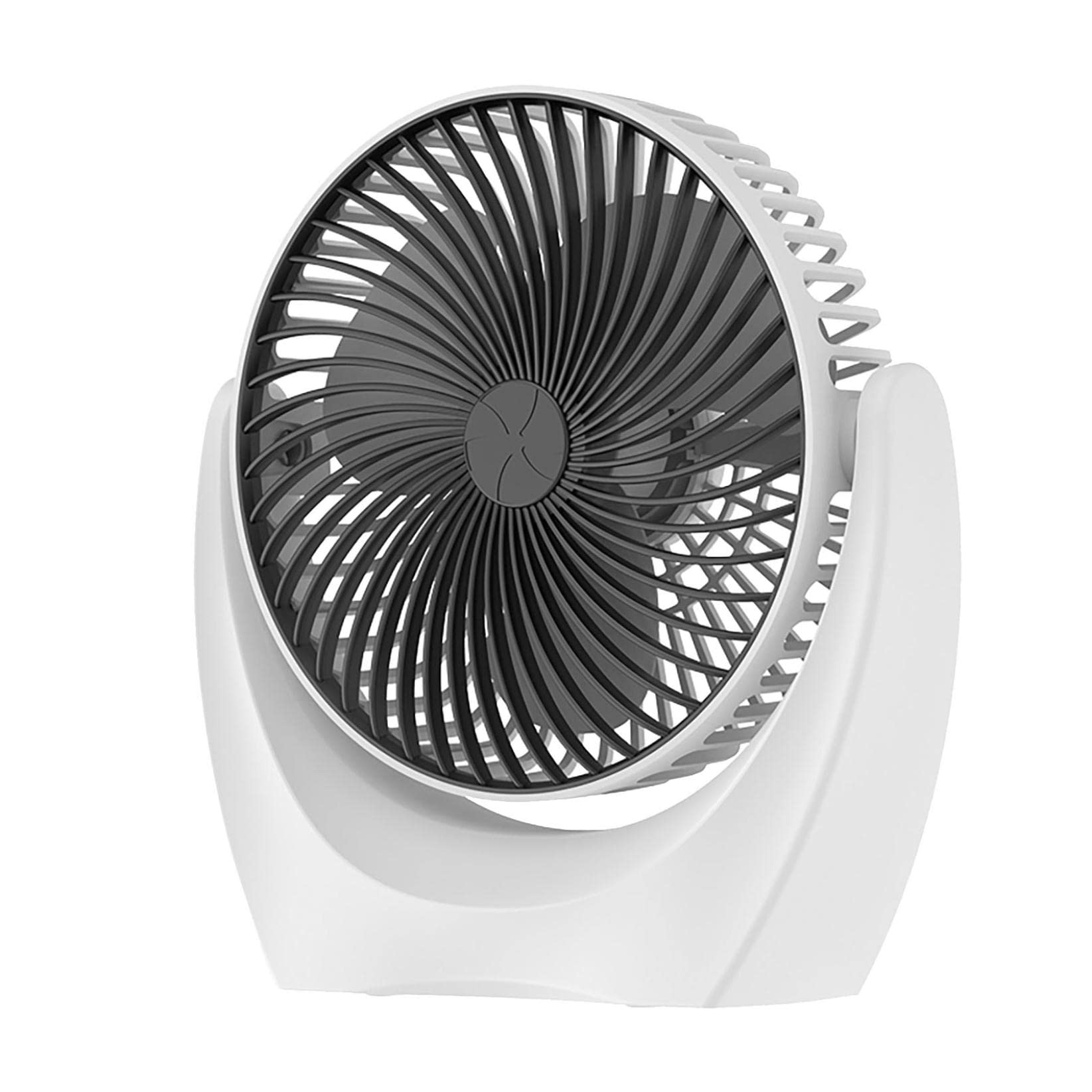 2-Speed Small Table Fan - Portable Desktop Cooling Fan with Strong Airflow & Quiet Operation, 210° Adjustable Head for Home, Office, Bedroom | Perfect for Work Desks, Nightstands & Personal Cooling