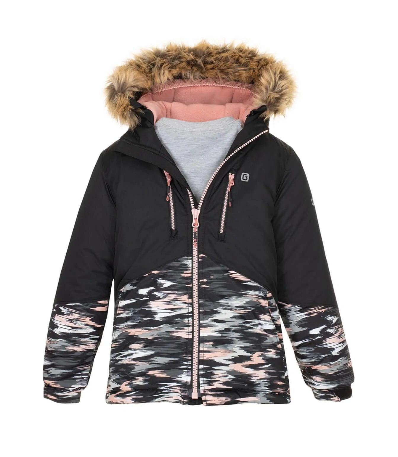 Gusti Pamella Winter Snowsuit for Women - Waterproof Insulated Ski Jacket & Pants Set - Black - Perfect for Skiing, Snowboarding & Cold Weather Outdoor Activities