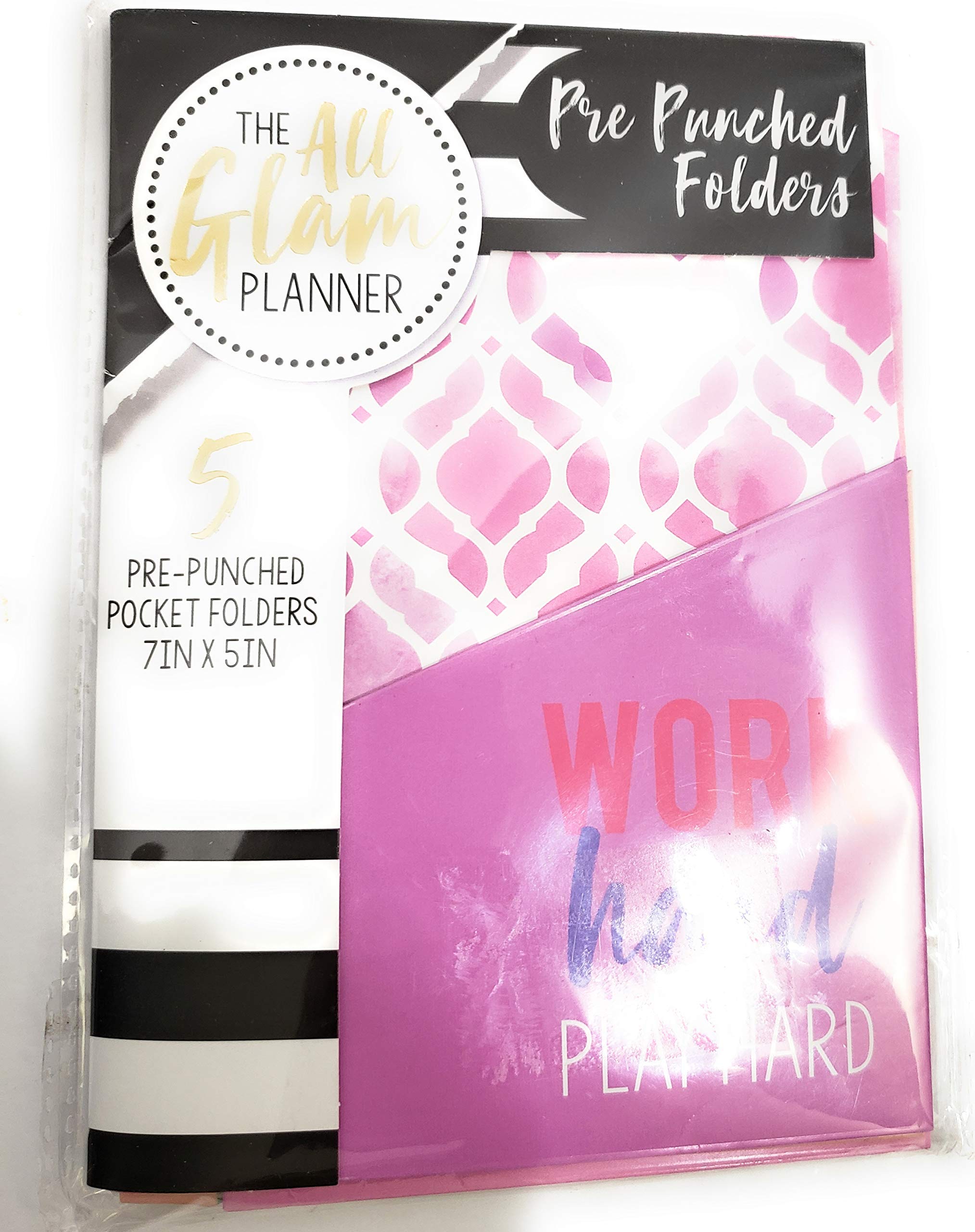 5 Pre-Punched Pocket Folders (7