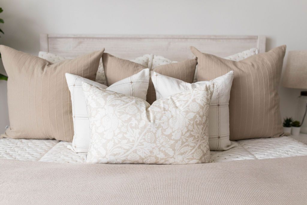 Monroe Euro Pillow Cover - Premium Soft Cotton Decorative Pillowcase for Couch, Bed & Sofa - Elegant Home Decor for Living Room & Bedroom