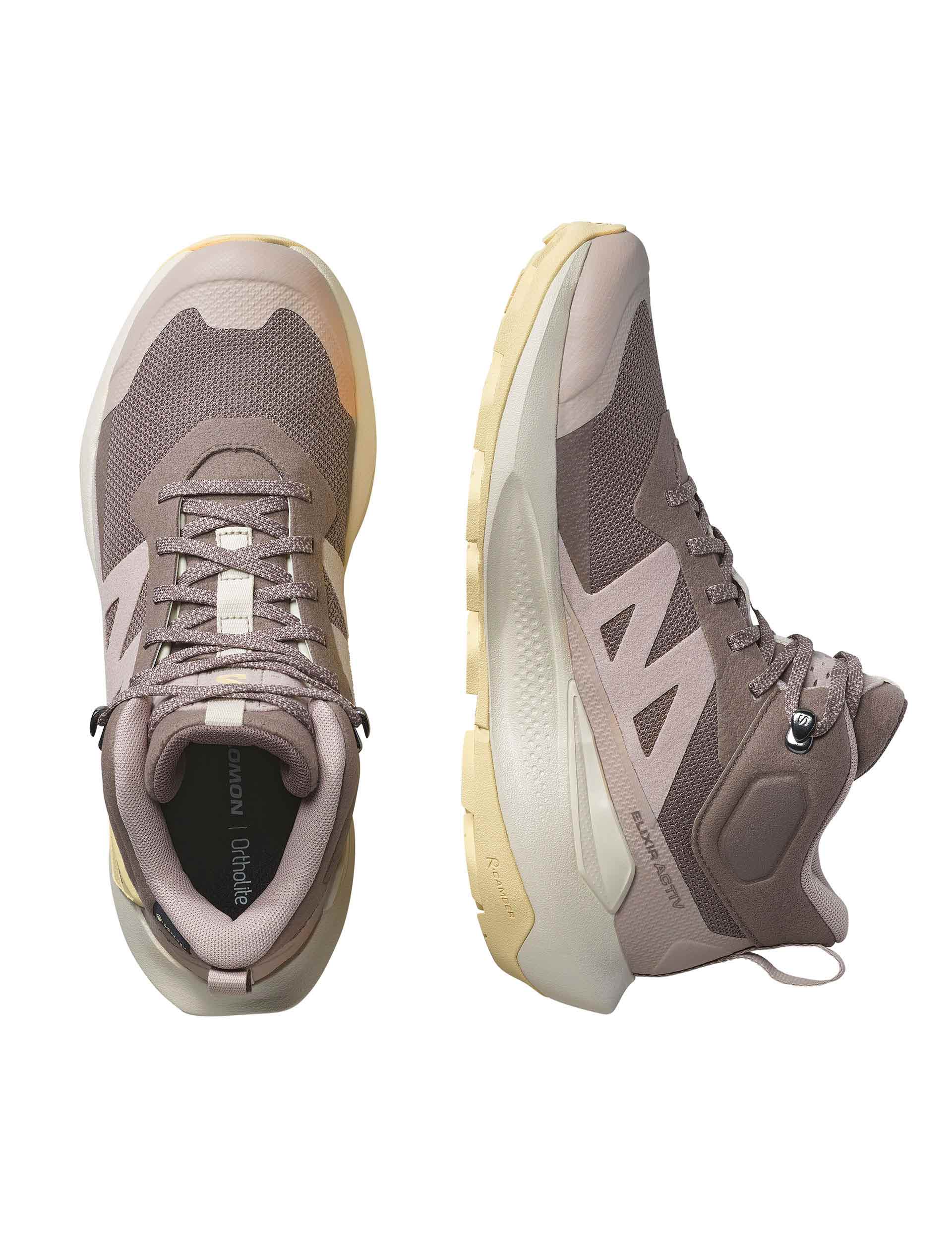 Elixir Activ Mid Gore-Tex Hiking Boots - Waterproof & Breathable for Men & Women - Iron/Ethereal/Tuc Sunlight - Perfect for Outdoor Adventures & Trail Running