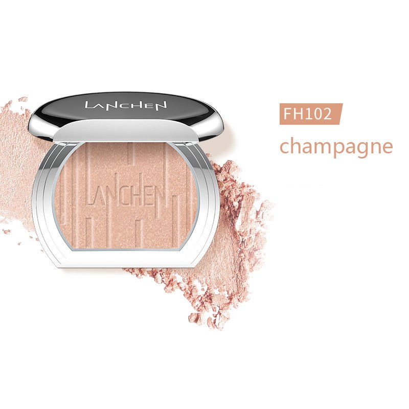 LANCHEN Silver Mirror Shining Glow Powder - Highlighter Makeup for Face & Body - Perfect for Parties, Photos & Night Out Glam