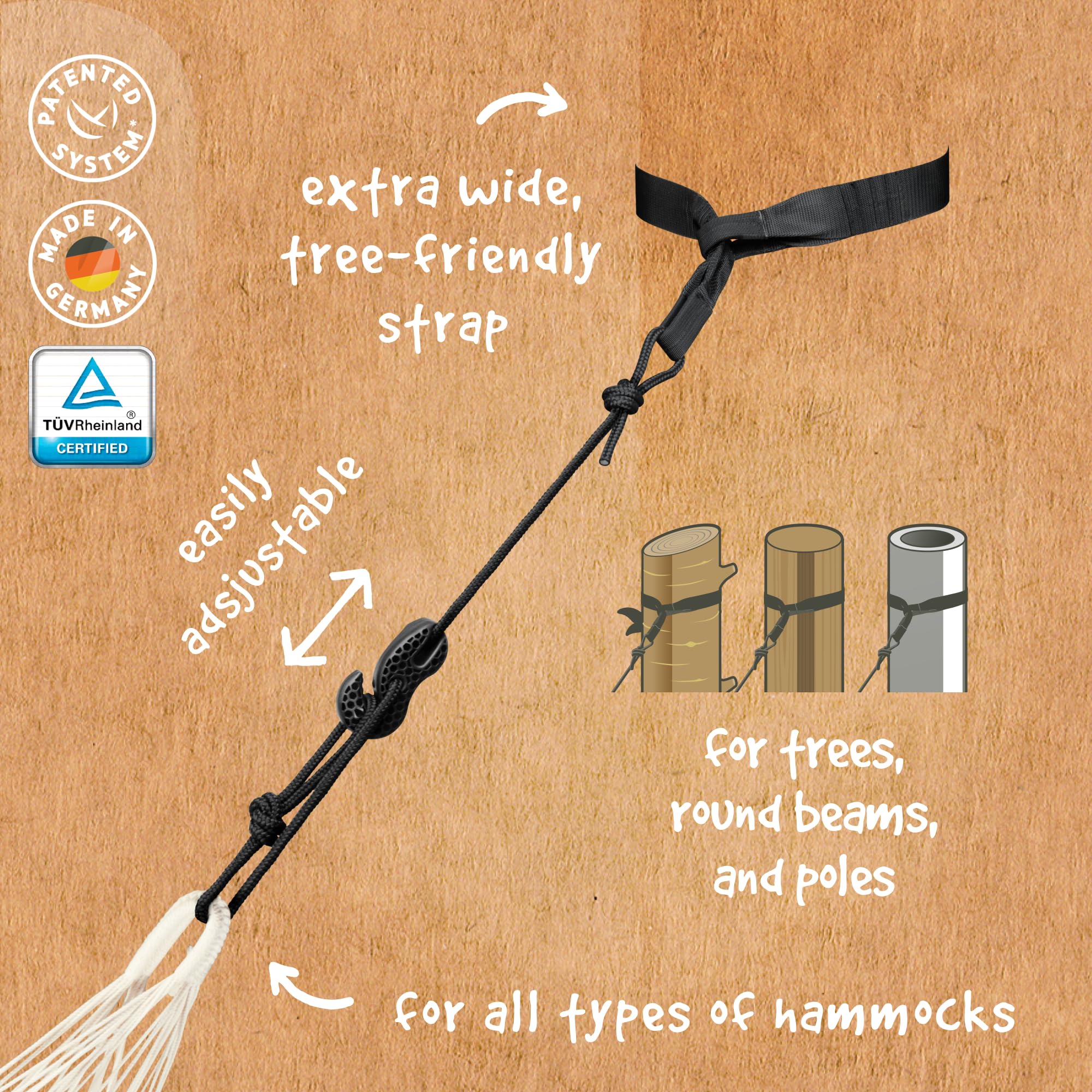 LA SIESTA® Alabama Quilted Double Hammock with Spreader Bar - Weatherproof Outdoor 2-Person Hammock Bed, XL King Size in Red Pepper - Includes Tree Straps for Beams & Posts - Perfect for Backyard Relaxation, Camping & Beach Lounging