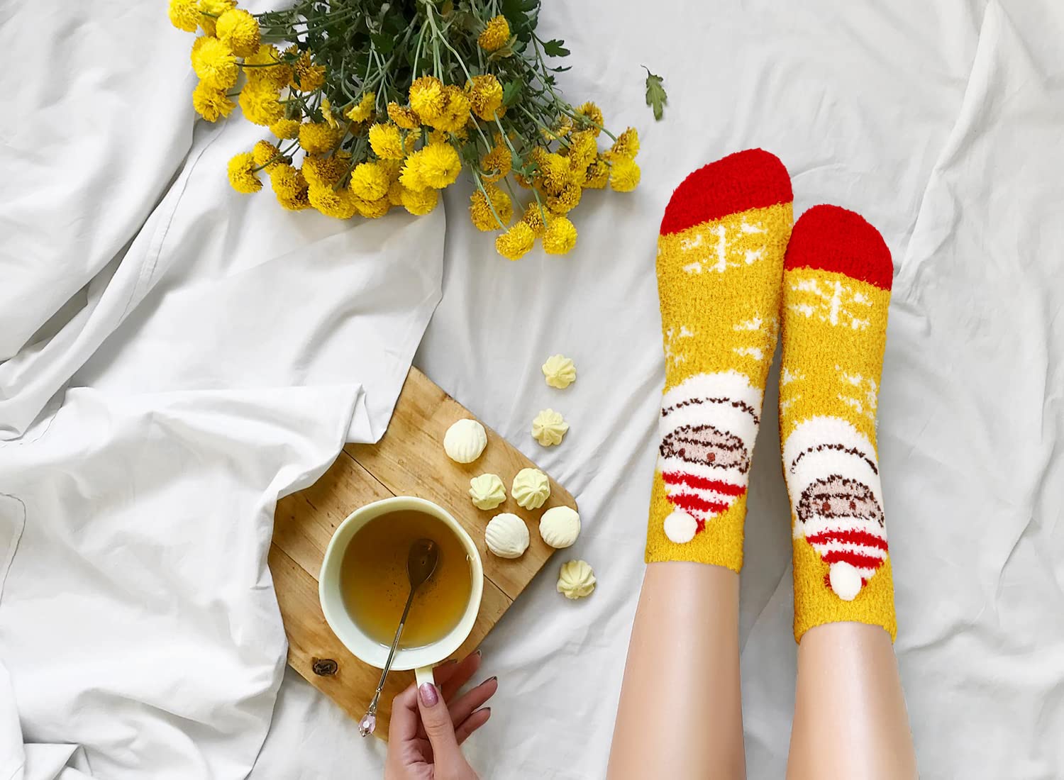 Benefeet Fuzzy Socks for Women - Warm Winter Plush Socks for Sleeping & Home