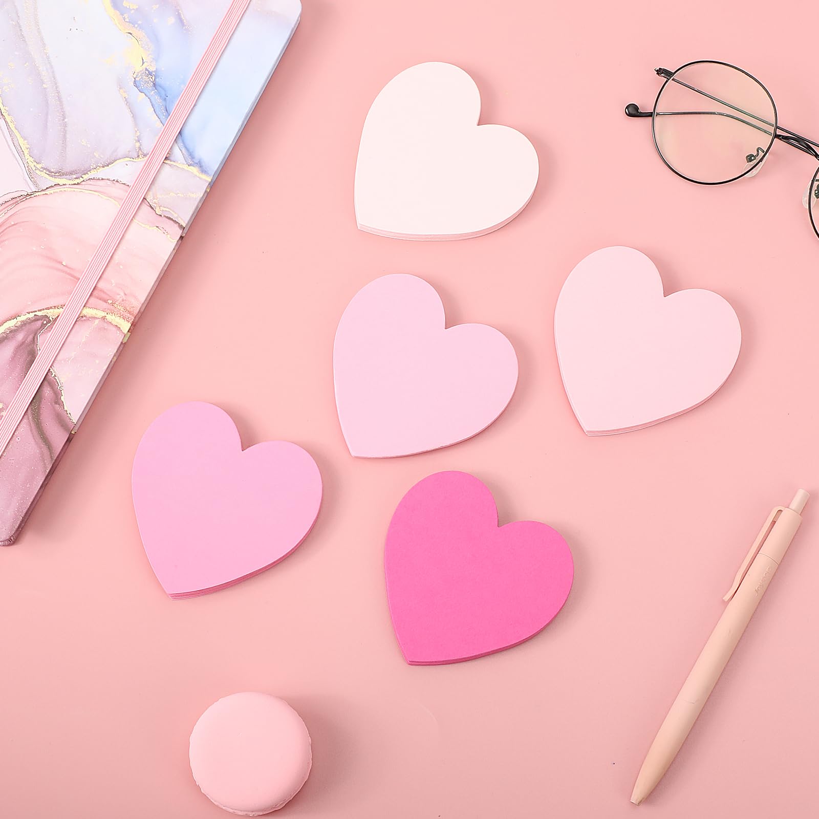 150 Pcs Pink Heart Index Cards - 3x3 Colored Note Cards, Blank Business Cards, Invitation Cards & Thank You Notes for School, Office, Learning & Party Games - Perfect for Study Notes, Business Networking & Event Invitations