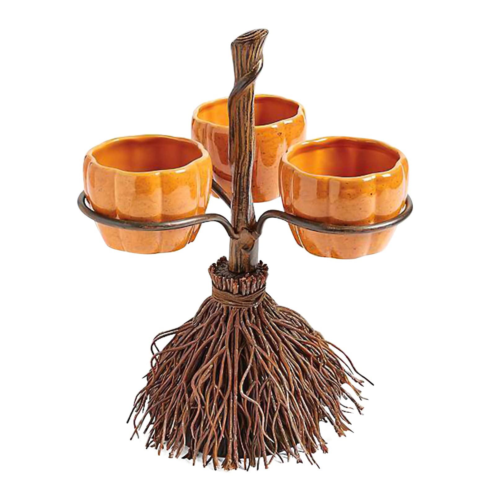 Collapsible Halloween Pumpkin Snack Bowl Stand - Candy Display Tower & Creative Salad Bowl for Party Favors | Perfect for Halloween Decor, Candy Buffets & Holiday Entertaining