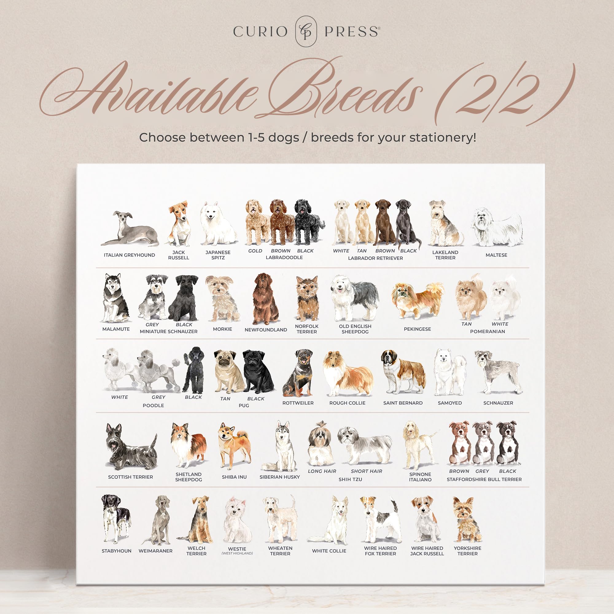 Personalized Dog Themed Note Pads - 85 Dog Breed Stationery Set for Dog Lovers | Custom Lined/Unlined Notepads for Gifts, To-Do Lists & Office Use | Perfect for Pet Lovers, Journaling & Home Organization