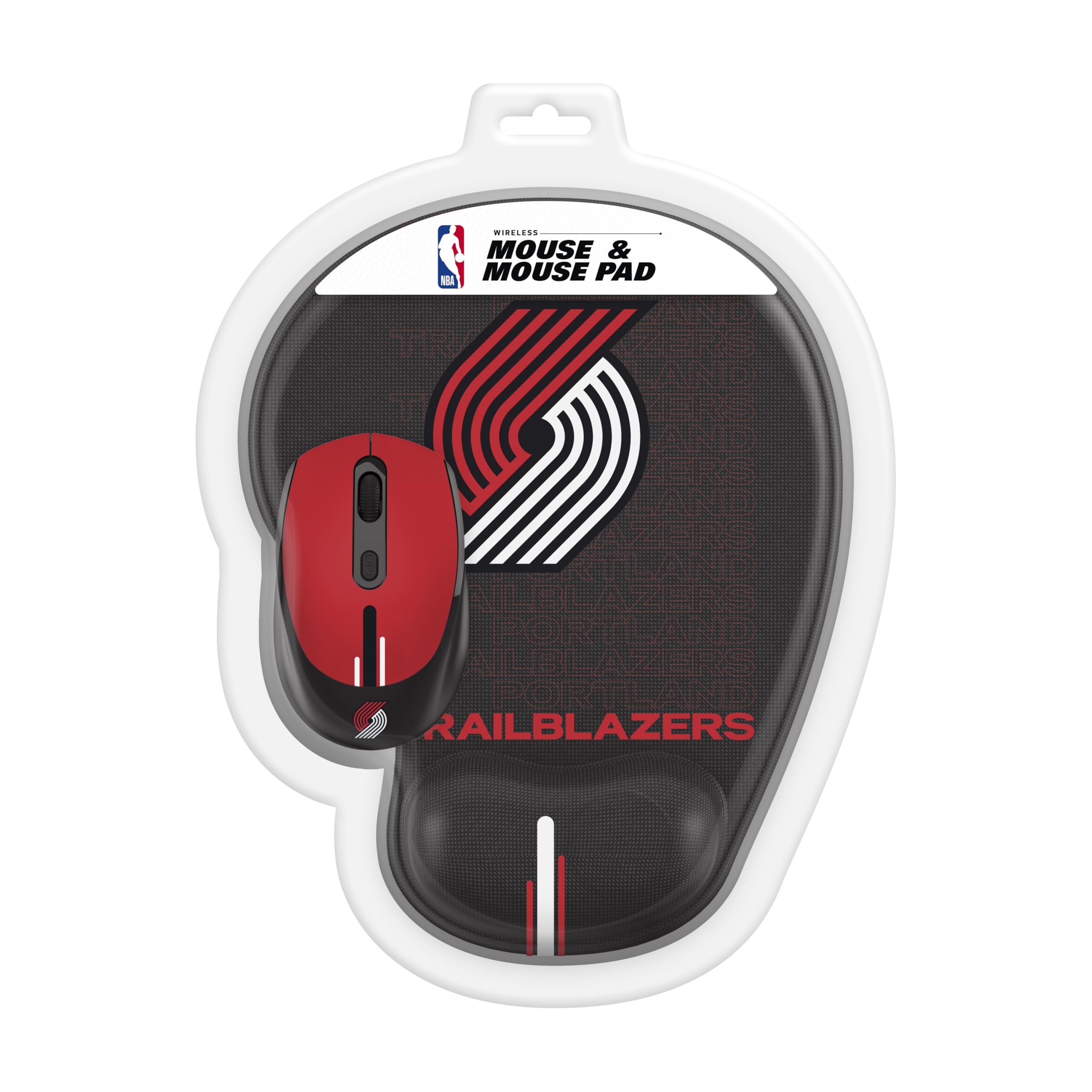 SOAR NBA Wireless Gaming Mouse with RGB Lighting & Non-Slip Mouse Pad Set - Perfect for Basketball Fans, PC Gamers & Office Work