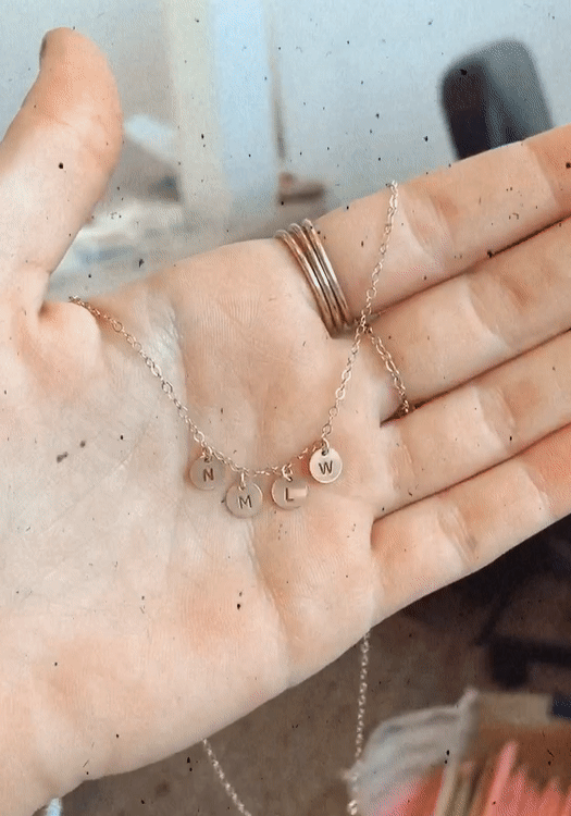 Multi Letter Coin Necklace Sterling Silver - Personalized Initial Pendant Jewelry for Women, Gift for Her - Perfect for Birthdays, Anniversaries & Everyday Wear