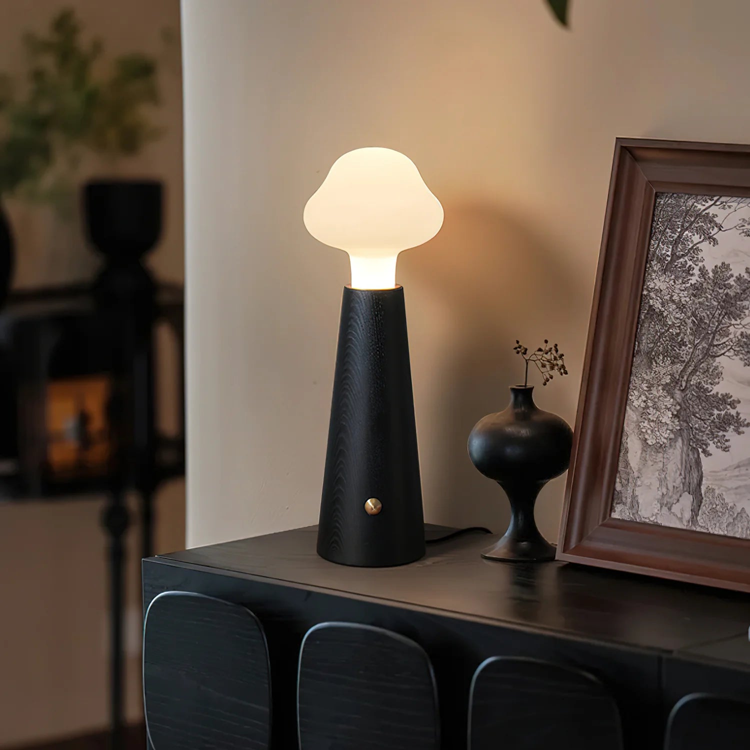 Modern LED Mousse Table Lamp - Soft Glow Bedside Night Light for Bedroom, Living Room & Office - Energy Efficient & Stylish Home Decor Lighting