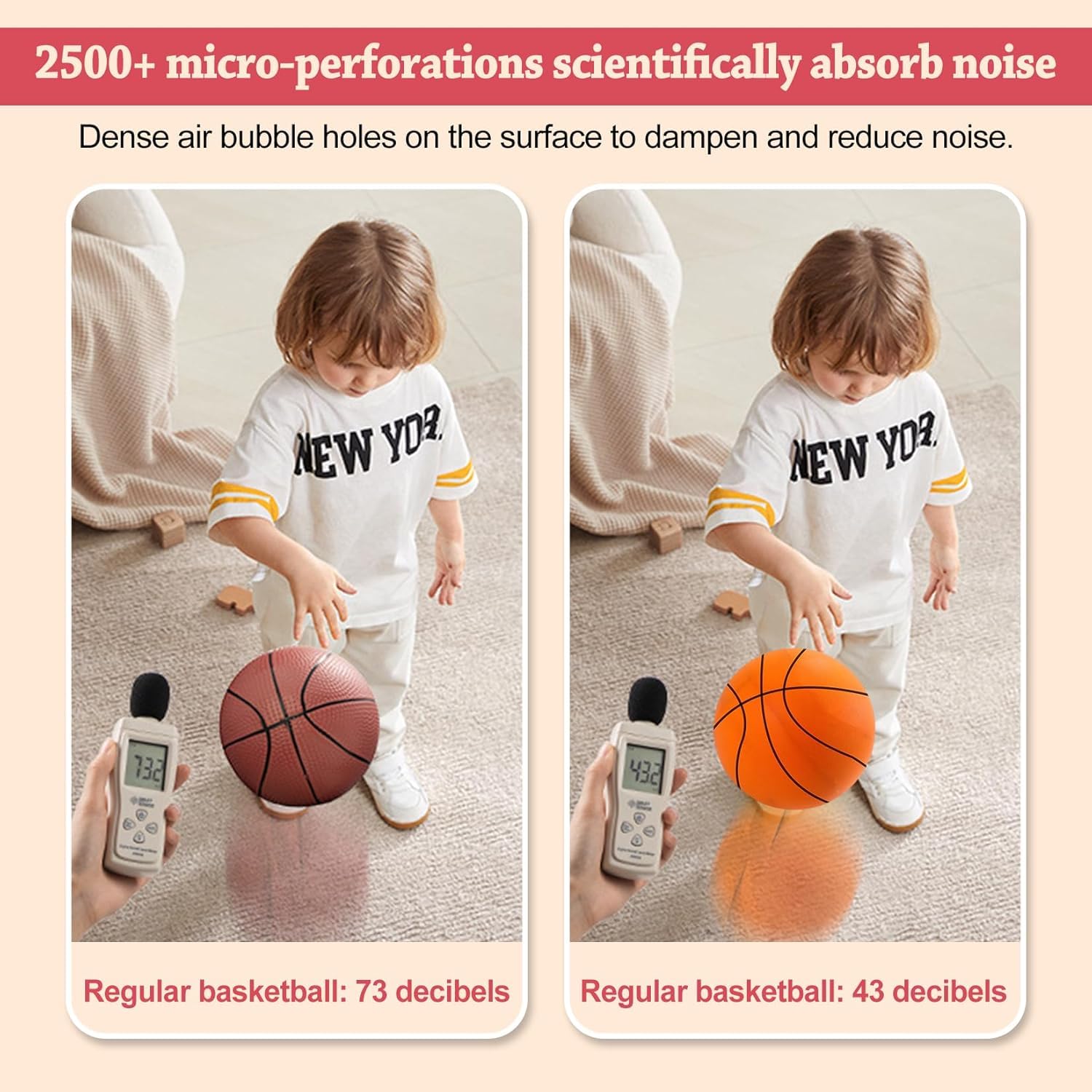 2025 Upgrade Silent Basketball - Noiseless Foam Training Ball for Indoor Dribbling Practice, Perfect for Home, Gym & Apartment Use | Ideal for Kids & Adults Basketball Skill Development