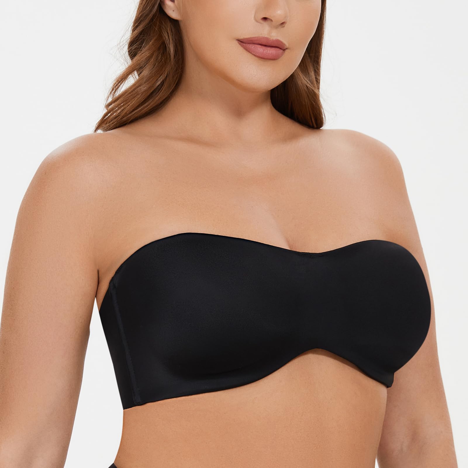 Best Minimizer Strapless Bras for Large Breasts - Women's Underwire Bandeau Bra for Comfort & Support | Perfect for Weddings, Evening Wear & Special Occasions