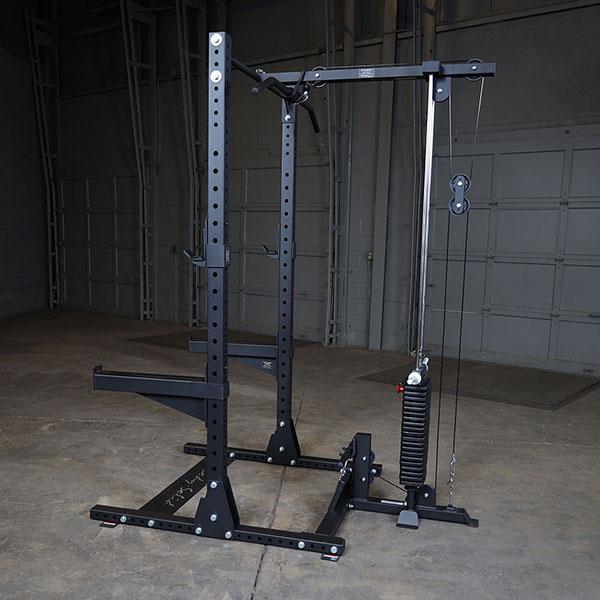 Body Solid Half Rack Lat Attachment - Heavy Duty Home Gym Equipment for Strength Training & Pull-Up Exercises - Perfect for Home Workouts & Garage Gyms