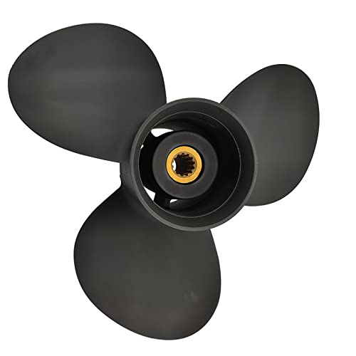 Premium CAPTAIN Aluminum Outboard Propeller - Compatible with Evinrude & Johnson 90-140HP Engines (15 Tooth Spline RH) - High Performance Boat Prop for 4-Stroke 90HP, 115HP, 140HP Motors - Perfect for Fishing, Watersports & Recreational Boating
