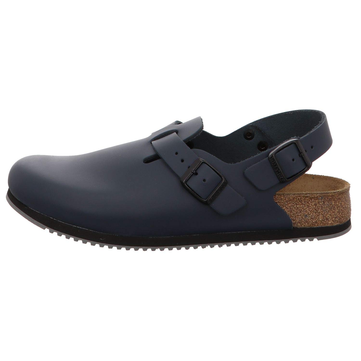 Original Birkenstock Tokyo Leather Sandals - Narrow Width, Blue, Size 44 EU (Men's) | Comfortable Footwear for Casual Wear, Office & Outdoor Activities