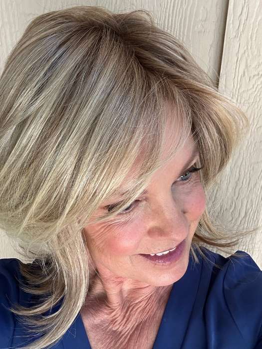 Elizabeth HF Synthetic Lace Front Wig with Mono Top - Natural Looking Human Hair Replacement for Daily Wear, Cosplay & Special Occasions