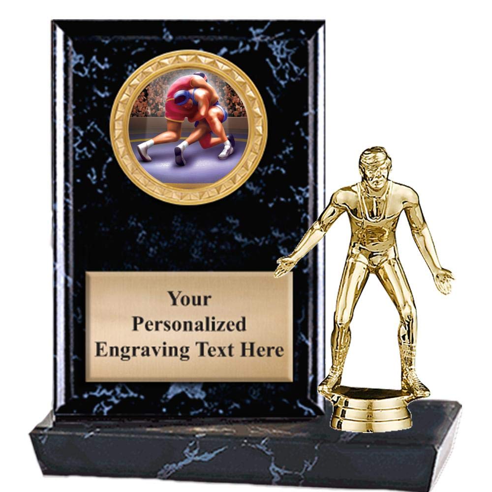 6x6 Wrestling Plaque Award for Men - Custom Engraved Wrestling Hold Trophy - Prime Quality - Perfect for Tournaments, Championships & Coach Gifts