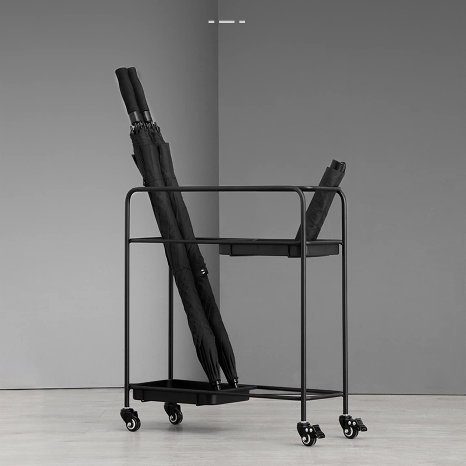 Metal Wrought Iron Umbrella Stand - Commercial & Modern Umbrella Holder for Hotels, Restaurants & Lobby Storage - Durable Indoor/Outdoor Umbrella Organizer Rack