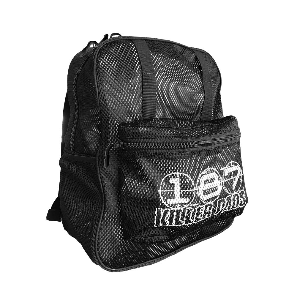 187 Mesh Backpack Black - Lightweight & Breathable School Backpack for Men & Women - Perfect for Hiking, Travel, Gym & Everyday Use