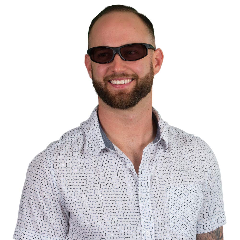 TheraSpecs Wrap Glasses for Light Sensitivity Relief - Migraine & Photophobia Relief Glasses - Blue Light Blocking & UV Protection - Perfect for Screen Time, Driving & Indoor Use