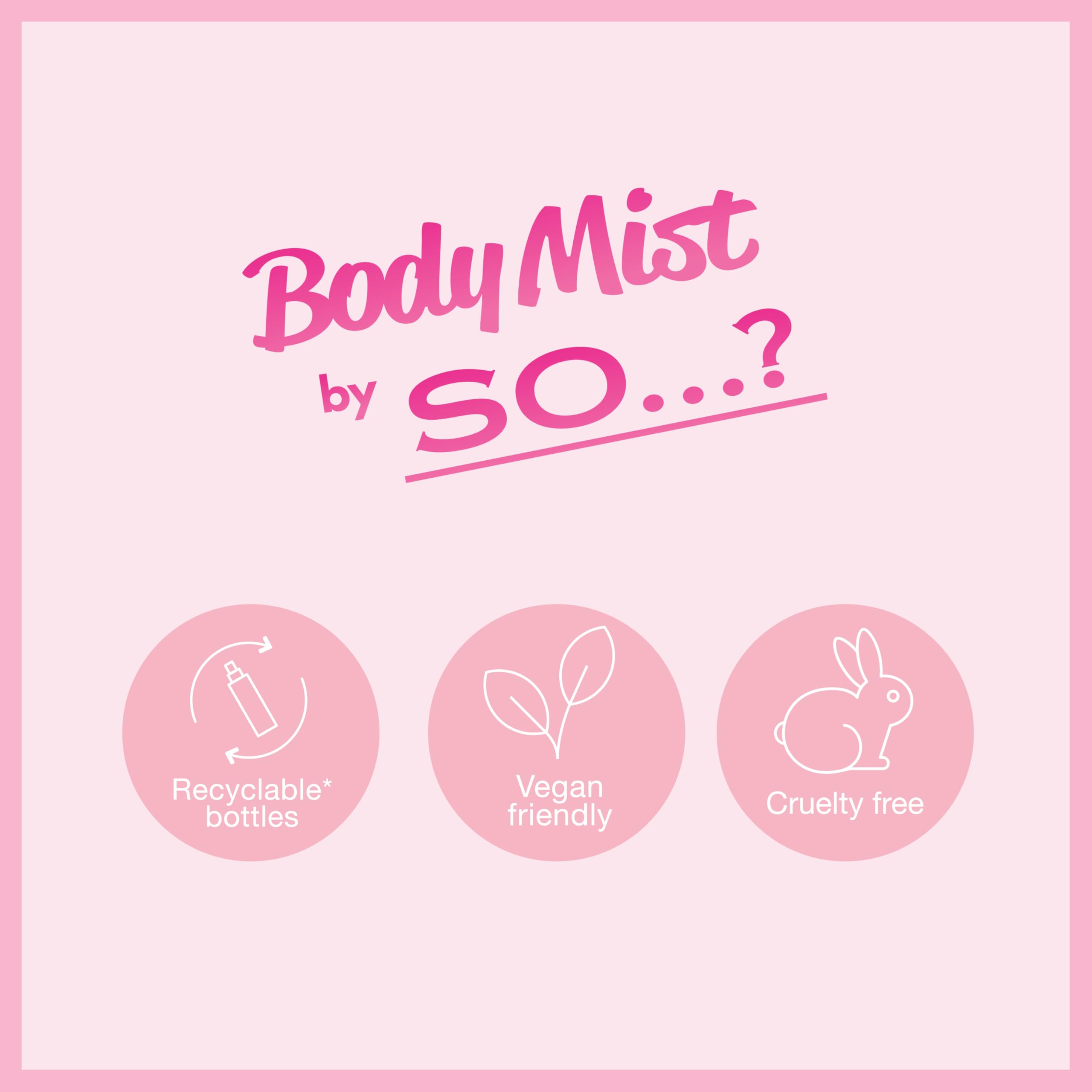 So...? Sweet Floral Body Mist Fragrance Spray - 3.4oz Long Lasting Perfume for Women | Floral Scent for Daily Wear, Date Night & Special Occasions