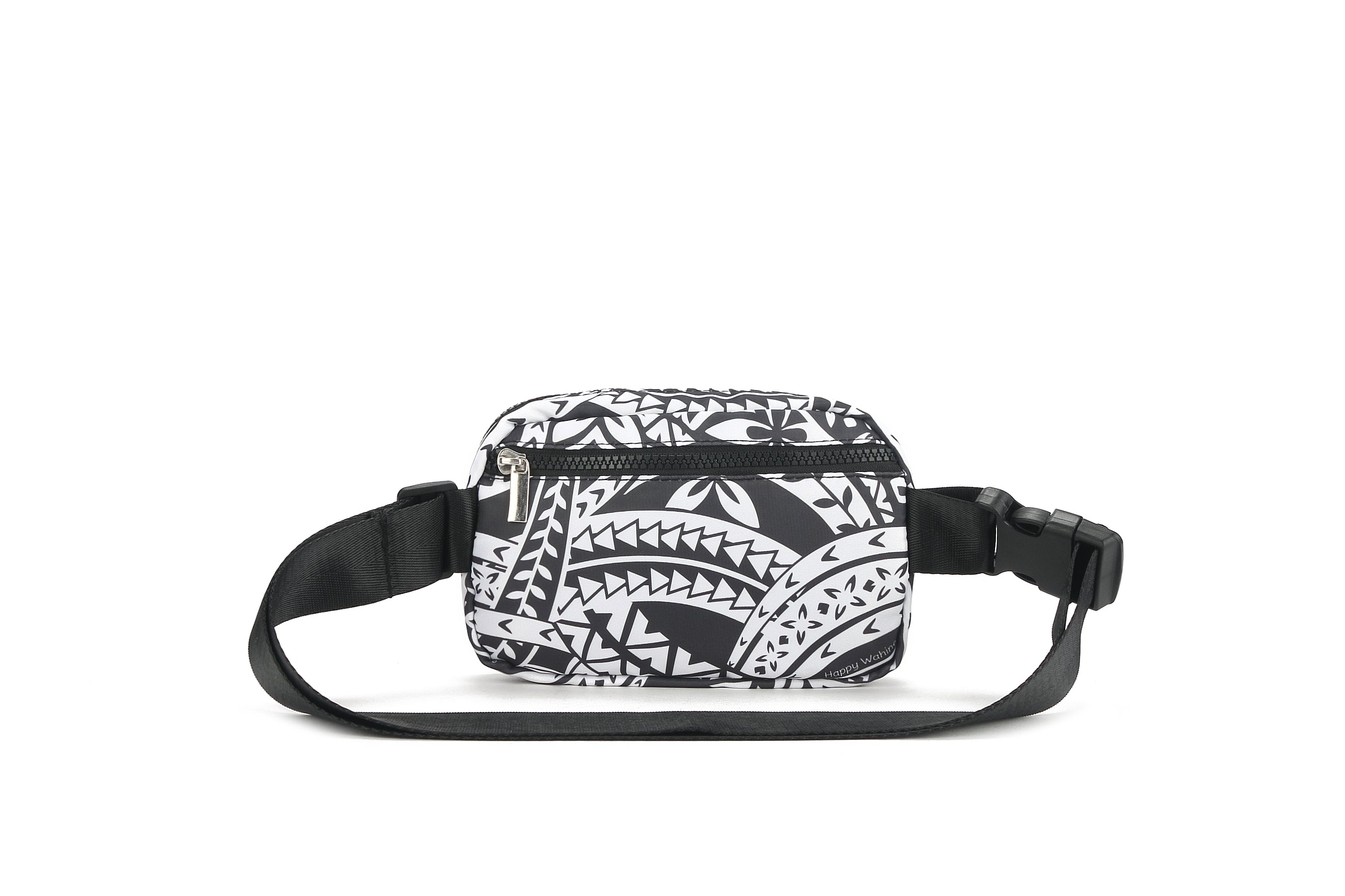 Jenna Tapa Black Belt Bag for Women - Fashionable Waist Pack Fanny Pack for Running, Travel & Everyday Use