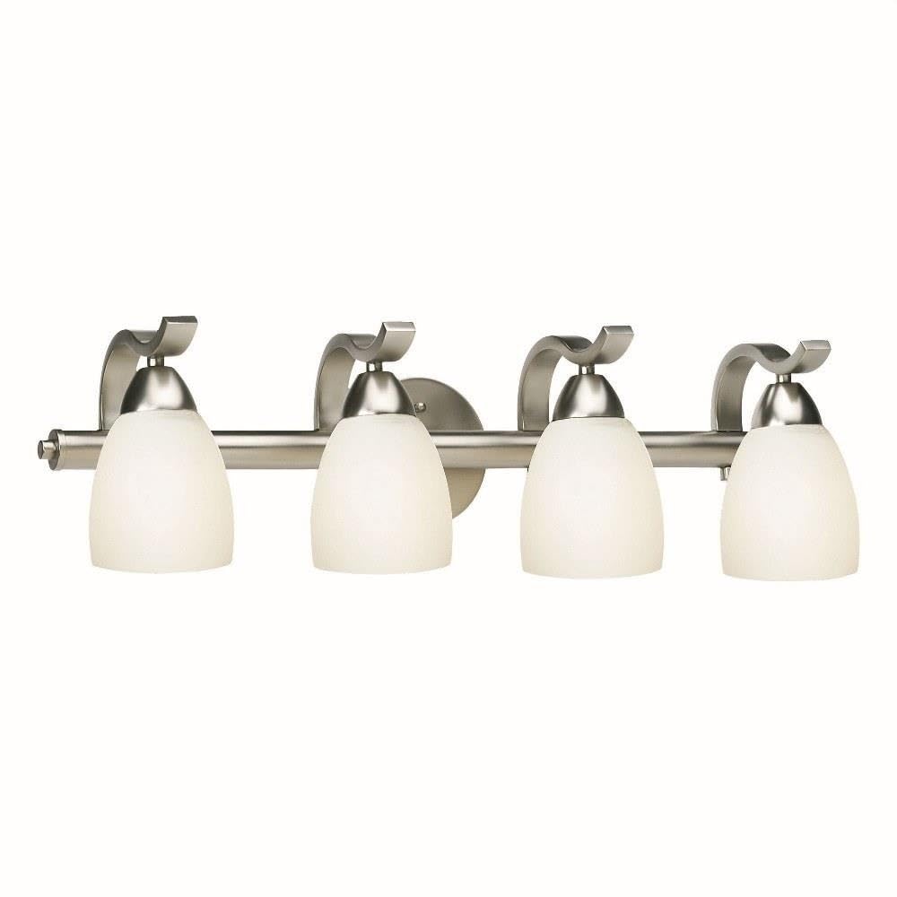4-Light Bathroom Vanity Light Fixture - Modern LED Wall Sconce for Makeup Mirror Lighting, Bedroom & Dressing Room Decor