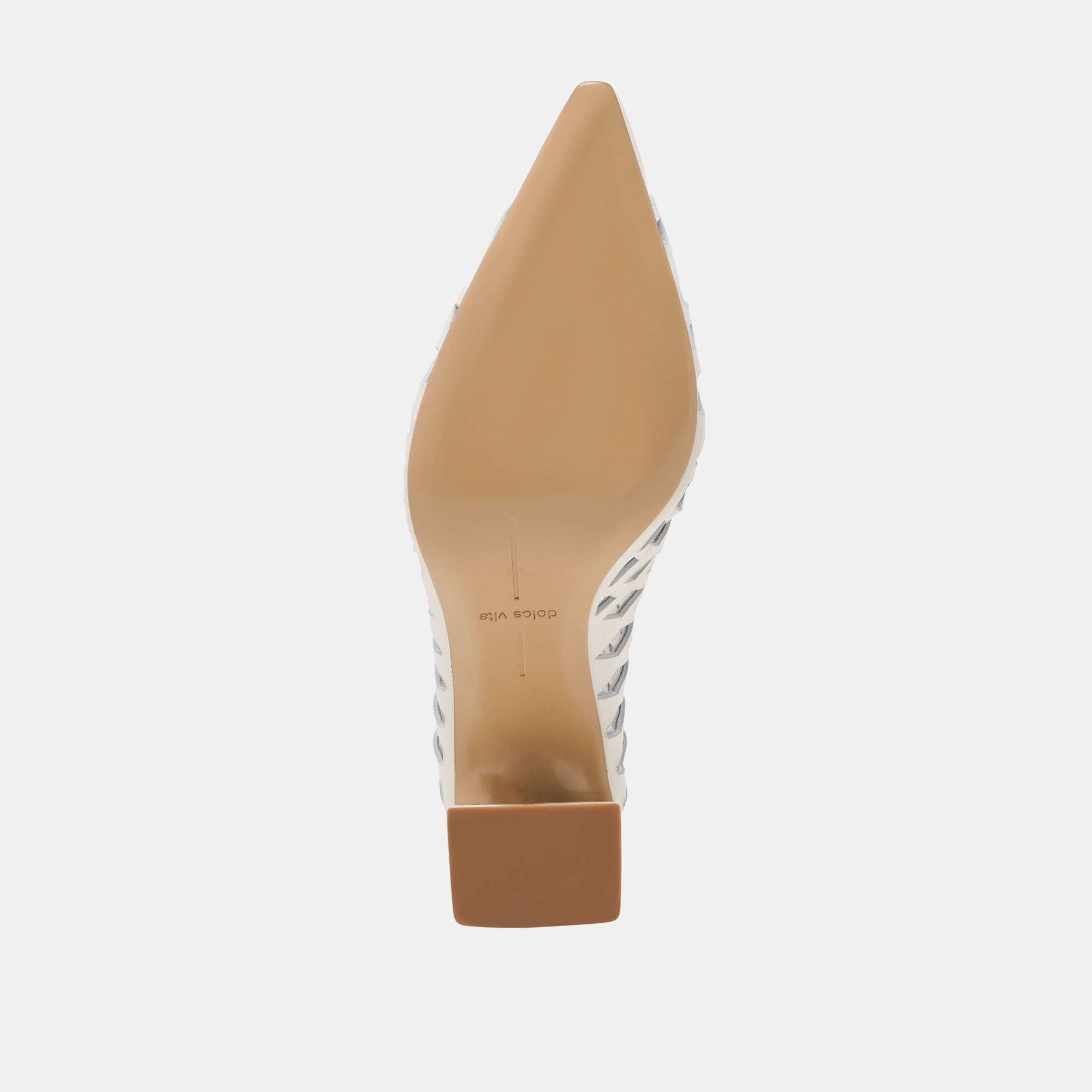 TANYA Women's Heels - Bone Color Woven Leather High Heels for Women | Elegant Dress Shoes for Parties, Weddings & Office Wear
