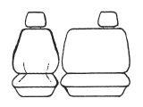 Durable Canvas Seat Covers for Toyota Landcruiser Ute HZJ75RP/FJ75RP/FZJ75RP (1992-2000) - OUT6492CHA - Perfect for Off-Roading, Camping & Work Trucks