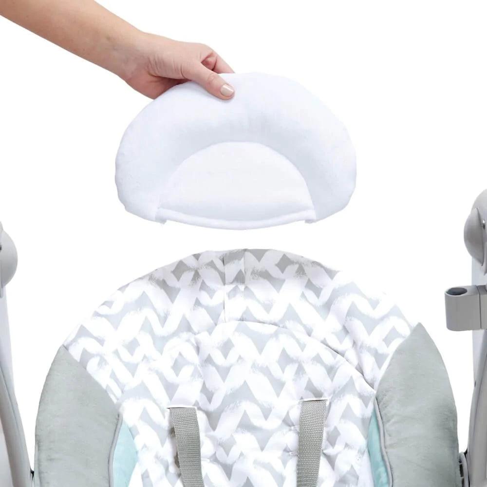 Bright Starts ConvertMe Swing to Seat - 2-in-1 Baby Swing & Bouncer | Portable Infant Rocker with Adjustable Speeds & Soothing Music | Perfect for Nursery, Living Room & Travel (Raylan One Size)