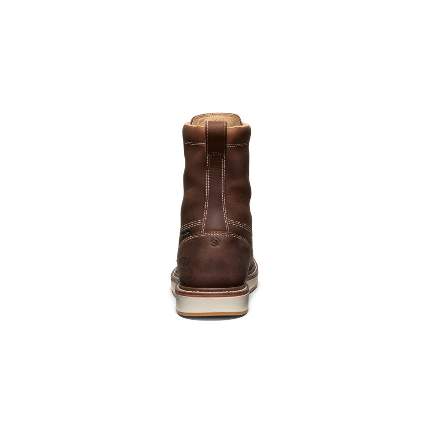Men's Liberty 8 Waterproof Work Boot with Carbon Toe - Leather Brown/Gum Sole | Durable Safety Boots for Construction, Hiking & Outdoor Work