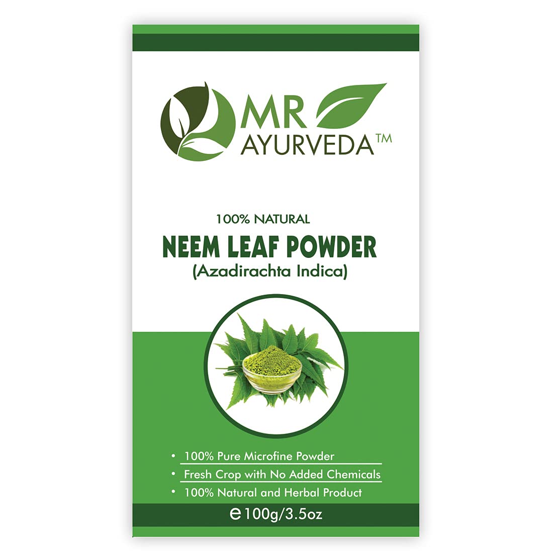 MR Ayurveda Multani Mitti Powder, Neem Powder, Kaolin Clay & Activated Charcoal Powder - 4 Pack (100g Each) | Natural Skincare & Hair Care for Face Mask, Acne Treatment & Detox | Vegan & Cruelty-Free Beauty Products