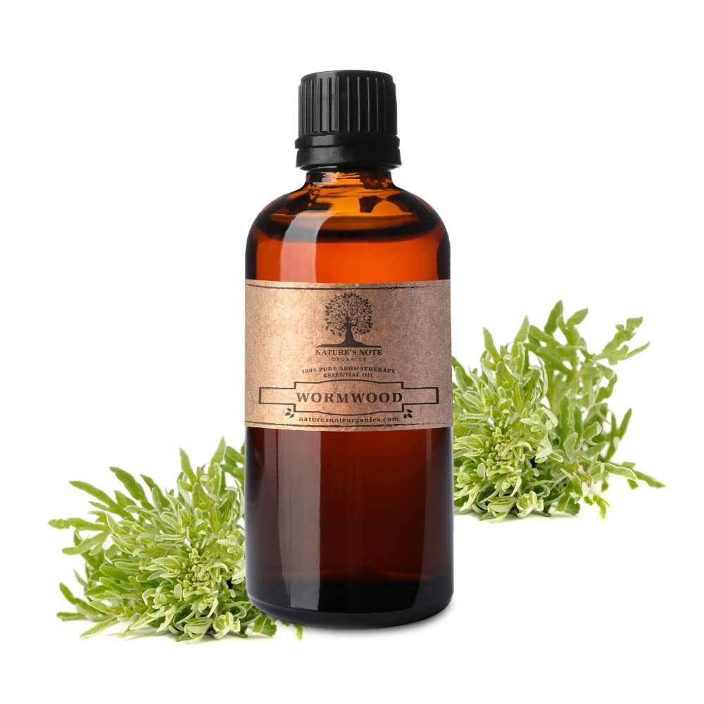 **Nature's Note Organics 100% Pure Wormwood Essential Oil - 1 Fl Oz | Aromatherapy, Diffuser, Massage & Relaxation | Premium Therapeutic Grade for Stress Relief & Wellness**