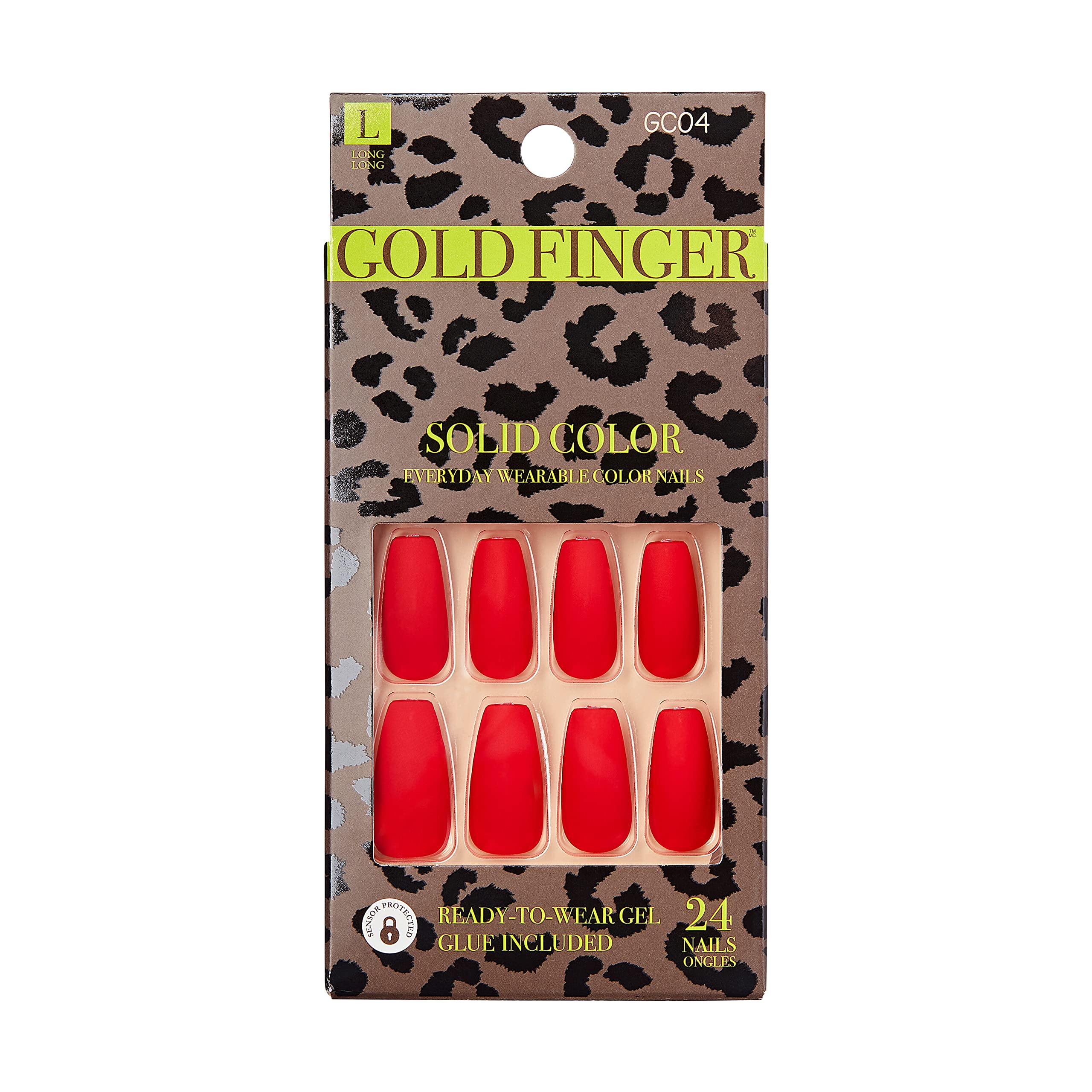 **Bold Red Matte Press On Nails - Full Cover Long Fake Nails with Glue, Durable & Long Lasting - Perfect for Parties, Weddings & Special Occasions**
