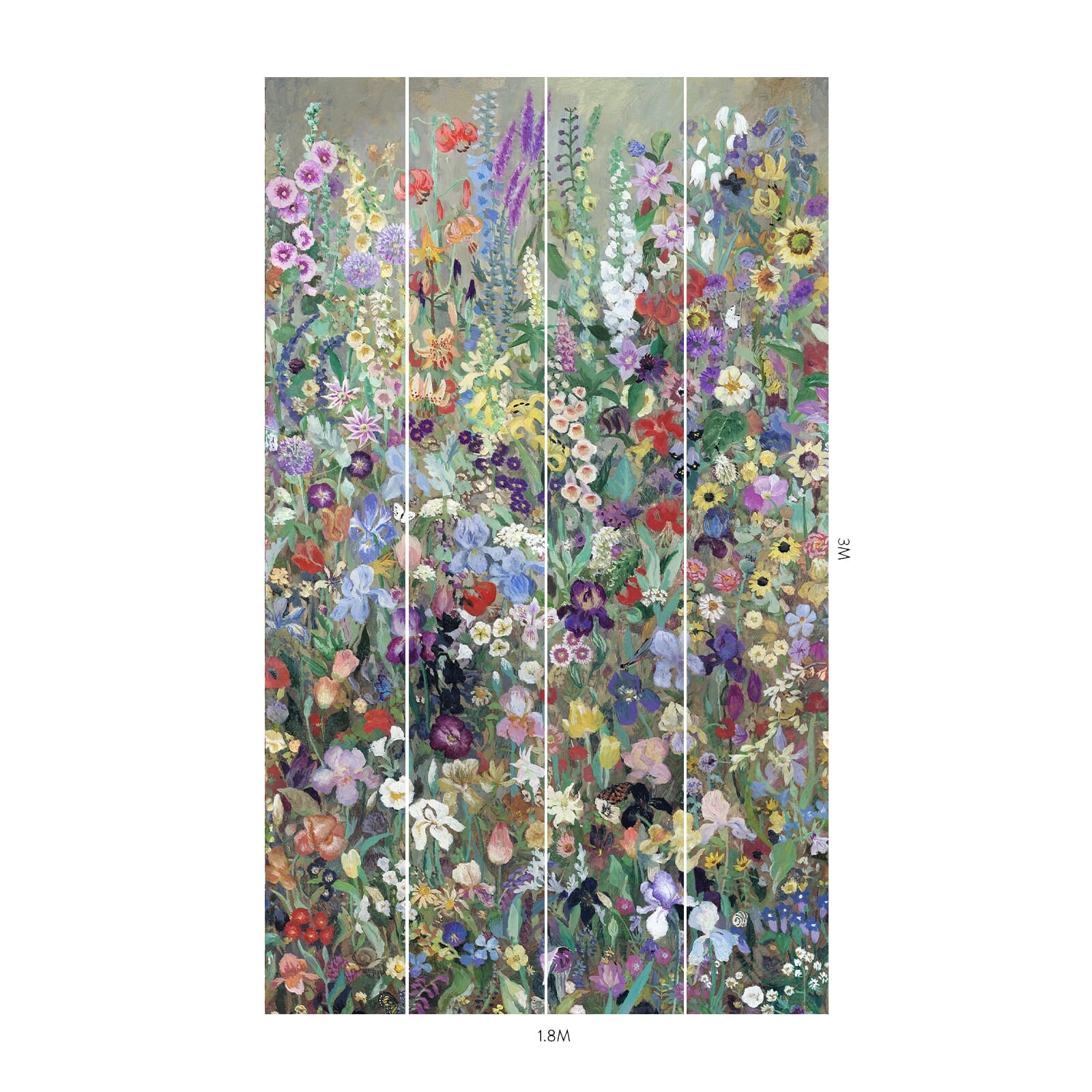 FLORIBUNDA MAGNA Premium Peel and Stick Wallpaper - Self-Adhesive Removable Wallpaper for Bedroom, Living Room, and Nursery - Zenith Collection