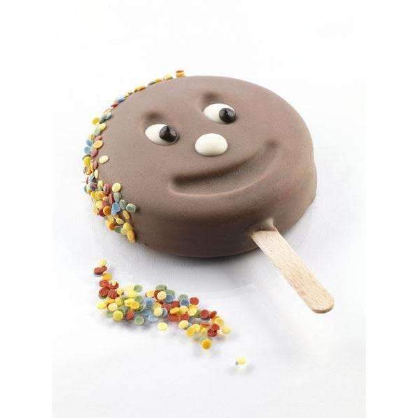 Silikomart™ Smiley Face Ice Cream Mould - Premium Silicone Ice Cream Mold for Homemade Desserts, Party Treats & Summer Fun
