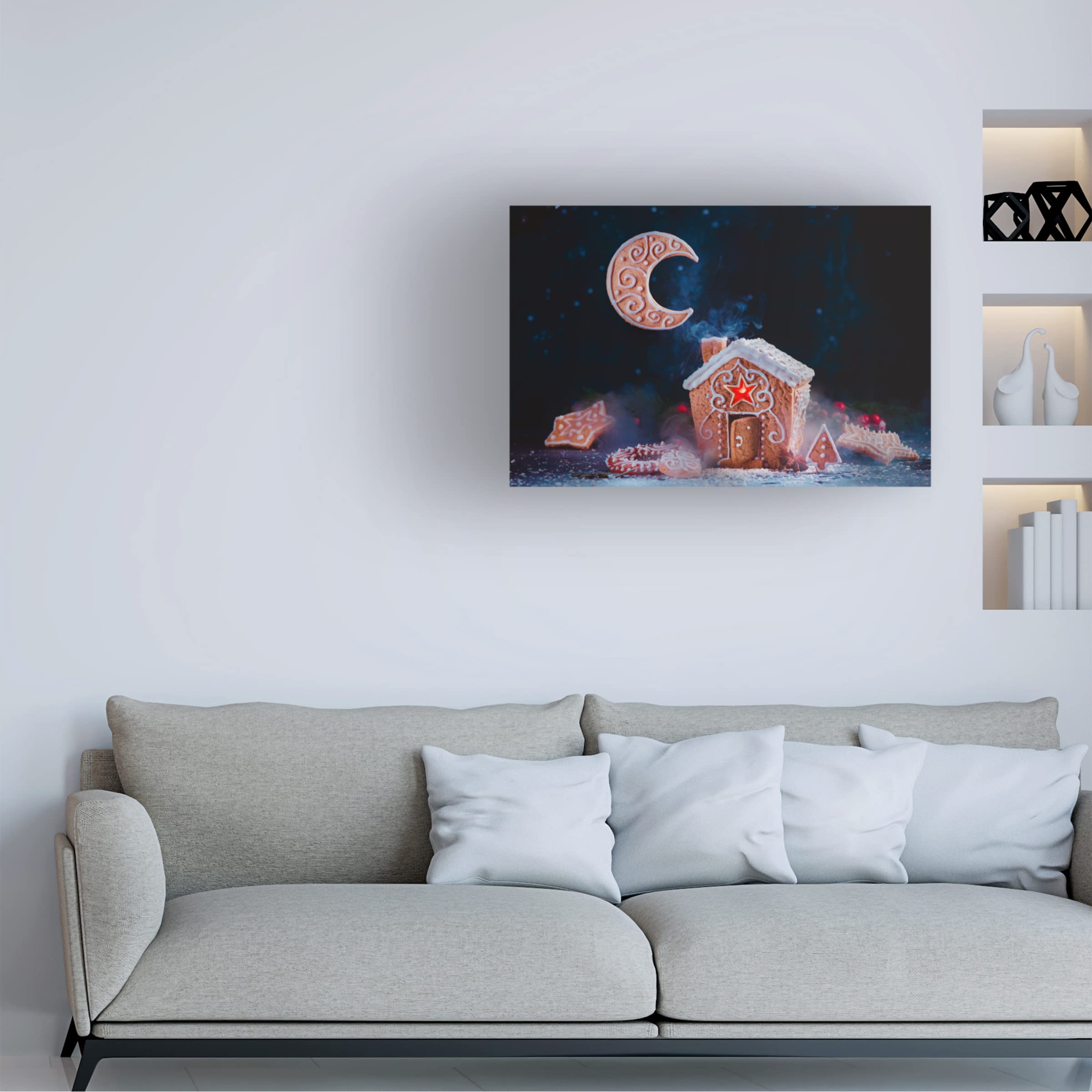 Trademark Fine Art 'Winter Moon' Canvas Print by Dina Belenko - Stunning Home Decor for Living Room, Bedroom & Office