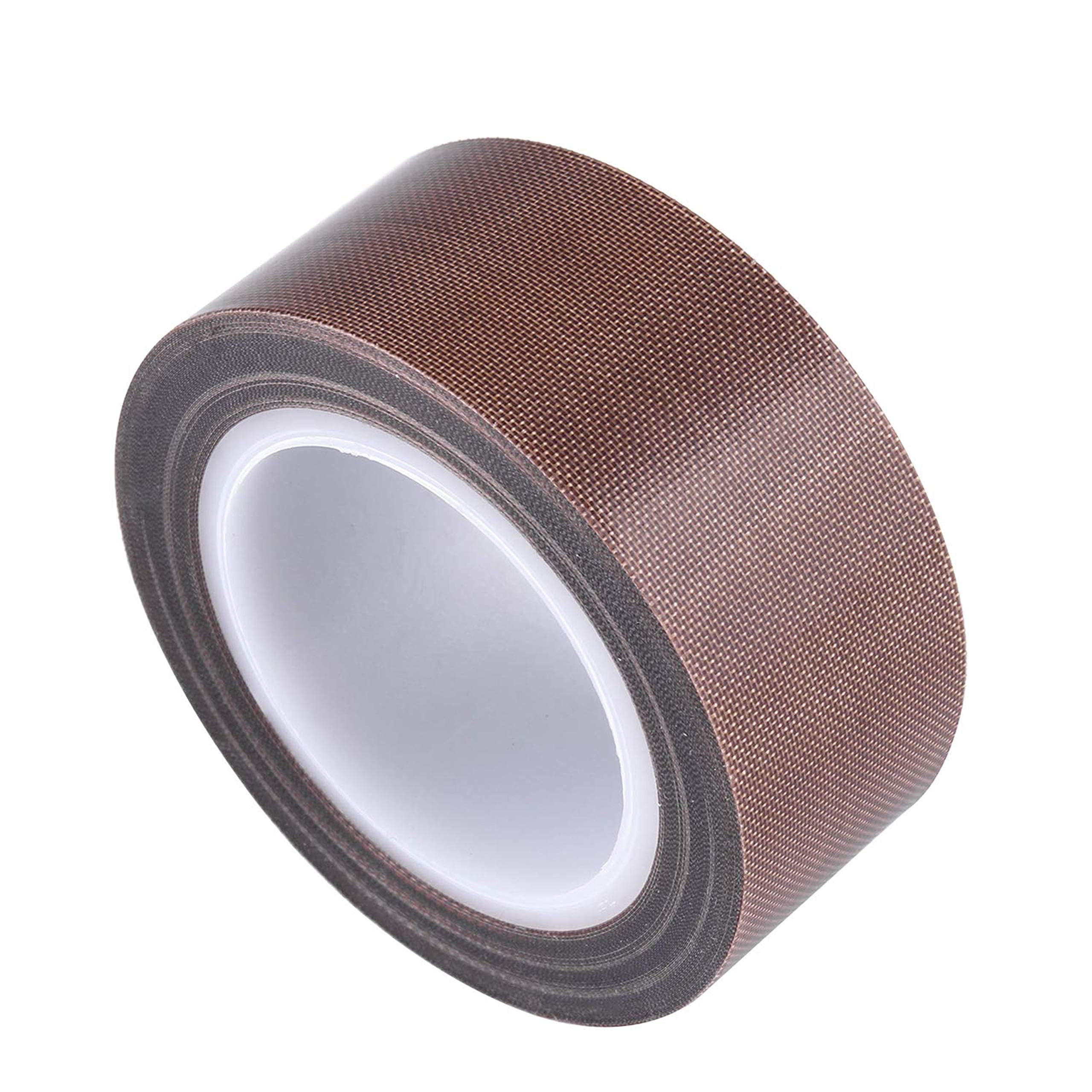 1 Inch x 30 Feet PTFE Teflon Fabric Tape - High Temperature Resistant Adhesive Tape for Vacuum Sealer Machines, FoodSaver, Seal-A-Meal, Weston & Cabella - Perfect for Food Packaging, Insulation & DIY Projects