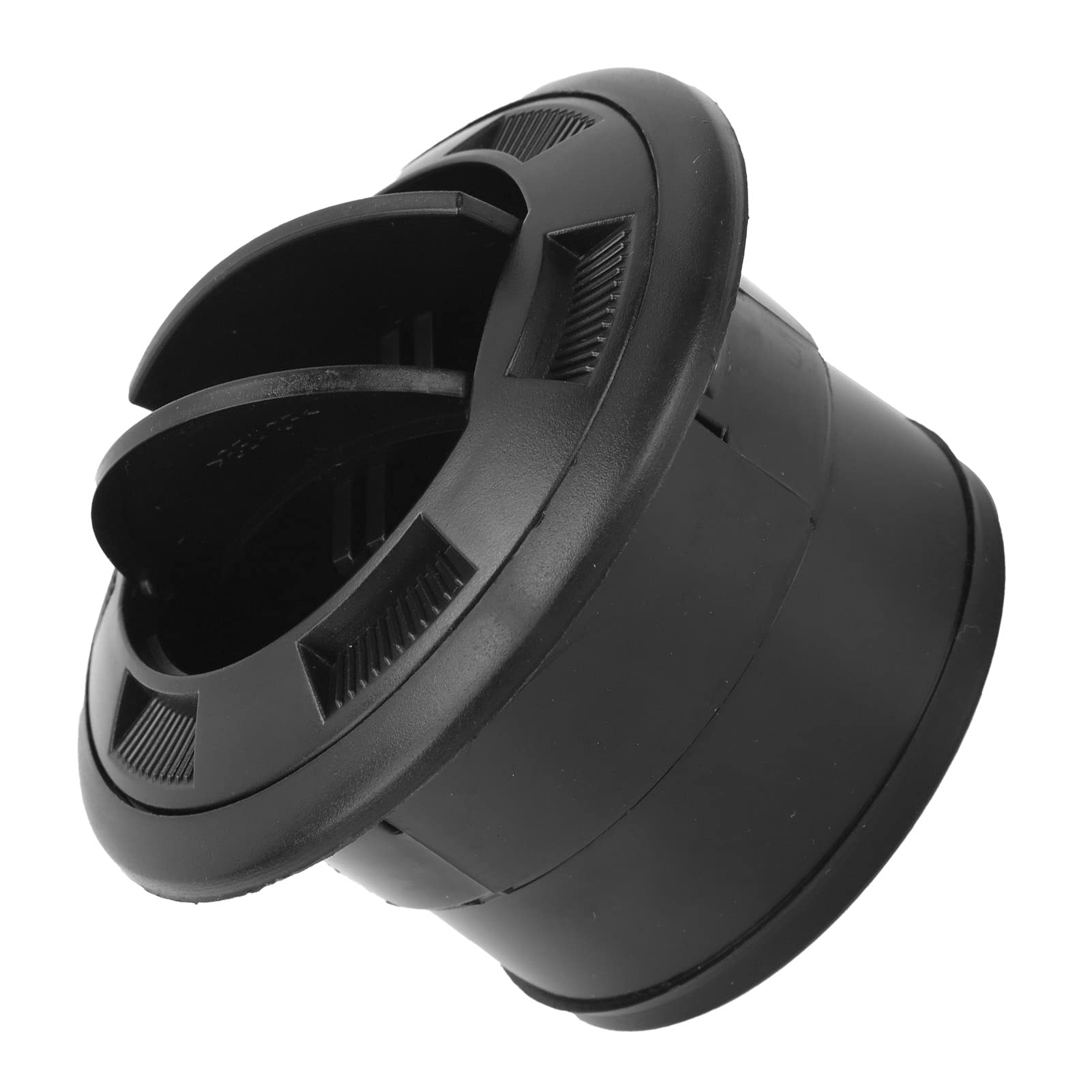 3 Inch Black ABS Dashboard Air Vent Deflector - Round AC Vent Outlet for Bus, RV, and Vehicles - Improve Airflow & Comfort While Driving