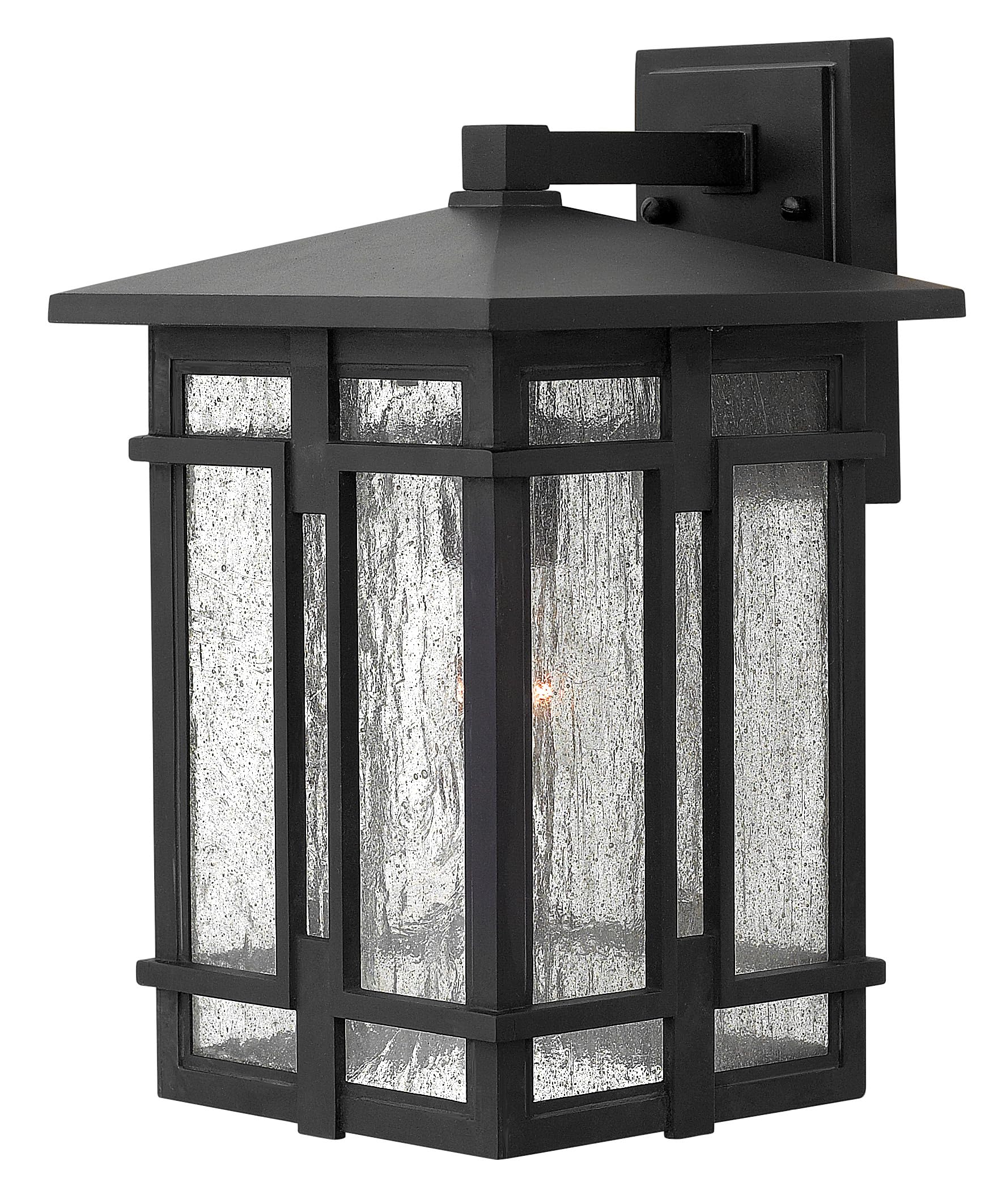Hinkley Tucker Collection One Light Medium Outdoor Wall Mount - Museum Black Finish - Exterior Wall Sconce for Porch, Patio, and Garden Lighting