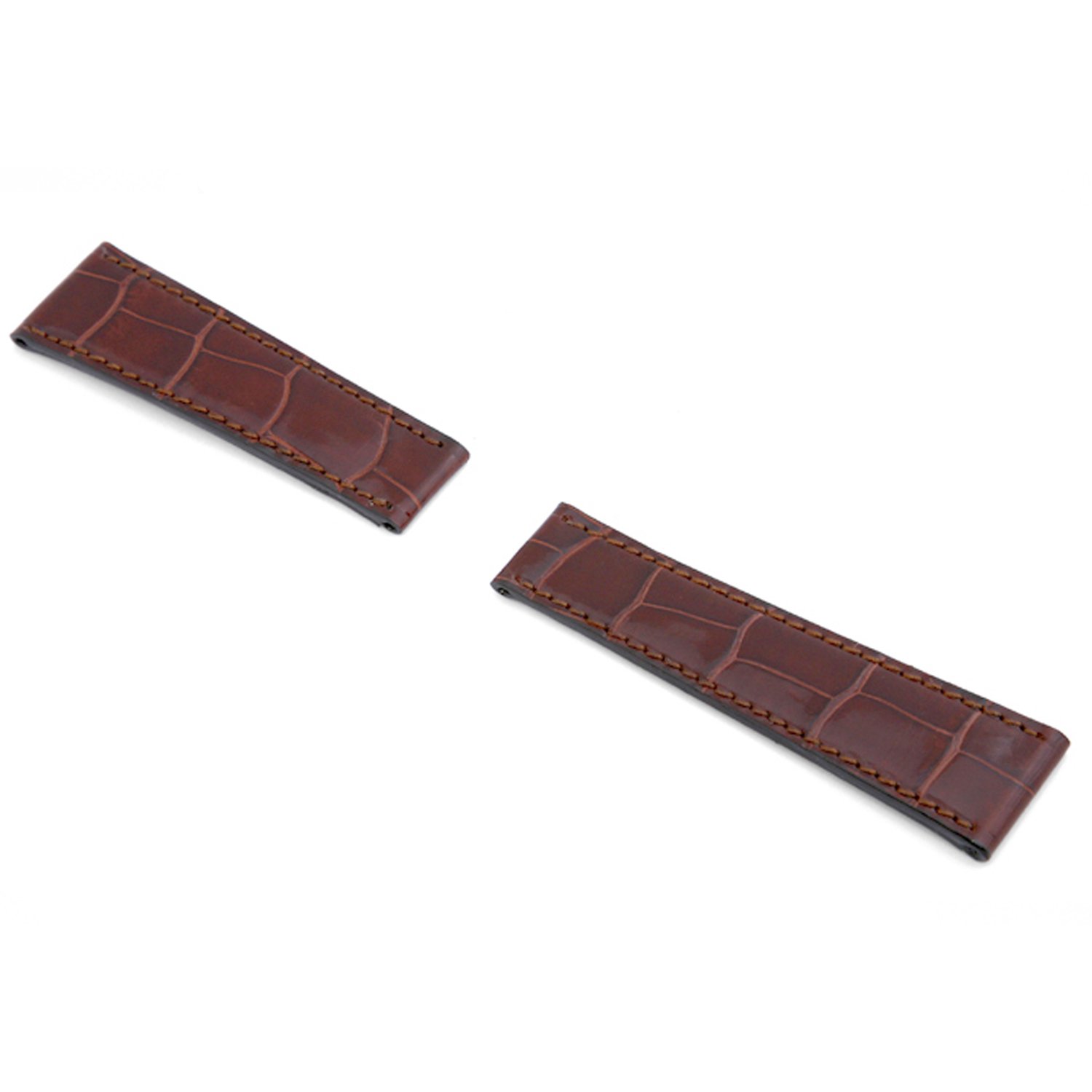 Genuine Alligator Leather Watch Band for Rolex Daytona - High Gloss Finish, Luxury Replacement Strap for Men - Perfect for Business, Formal Events & Special Occasions
